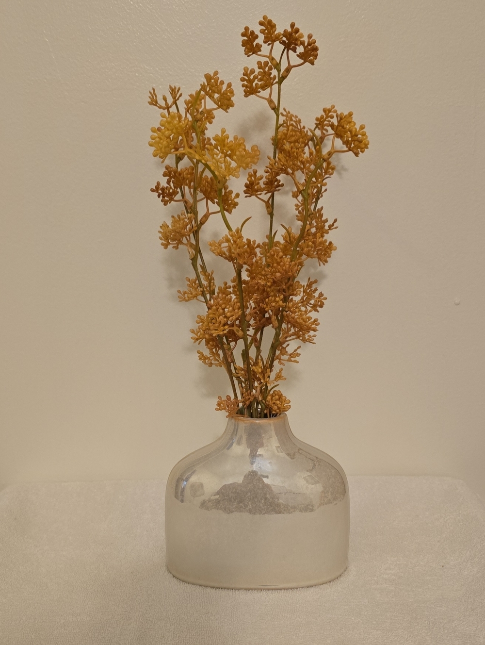 NWT Fall Florals In Opalescent Style Vase